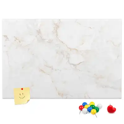 Luxe kurken memobord in lichte steenkleur