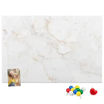 Memobord van kurk Luxe lichte steen