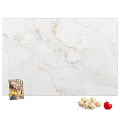 Memobord van kurk Luxe lichte steen