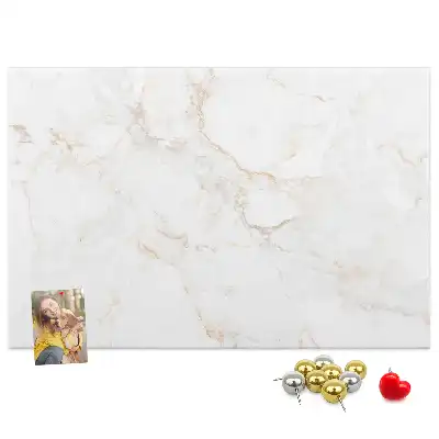 Memobord van kurk Luxe lichte steen