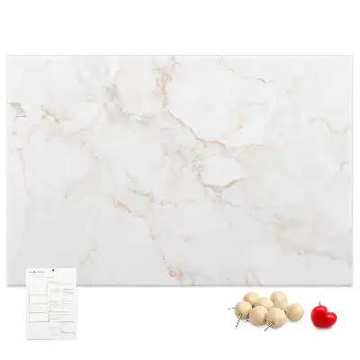 Memobord van kurk Luxe lichte steen