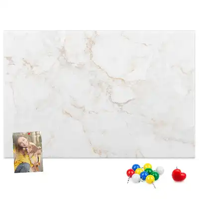 Memobord van kurk Luxe lichte steen