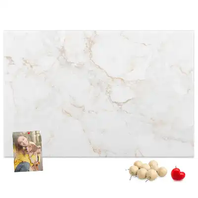 Memobord van kurk Luxe lichte steen