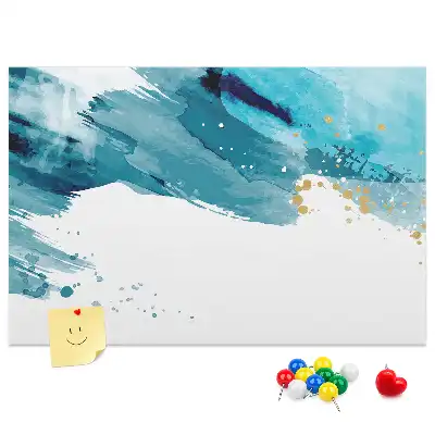 Kurk prikbord met penseelstreken