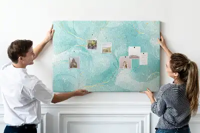 Memobord van kurk Artistieke vloeibare steen