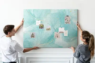 Memobord van kurk Artistieke vloeibare steen