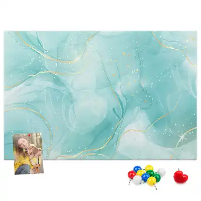 Memobord van kurk Artistieke vloeibare steen