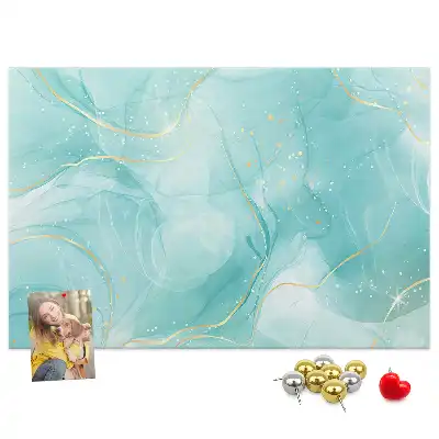 Memobord van kurk Artistieke vloeibare steen