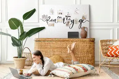 Kurk prikbord Opschrift Bon voyage