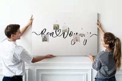 Kurk prikbord Opschrift Bon voyage