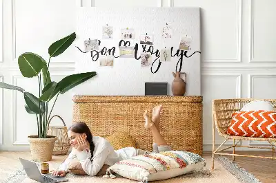Kurk prikbord Opschrift Bon voyage