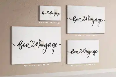 Kurk prikbord Opschrift Bon voyage