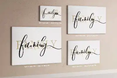 Memobord van kurk Woord "family" dierbaren