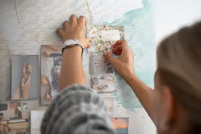 Kurk prikbord Aquarel vlekken