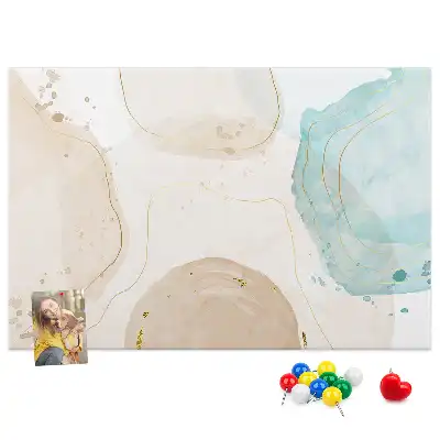 Kurk prikbord Aquarel vlekken