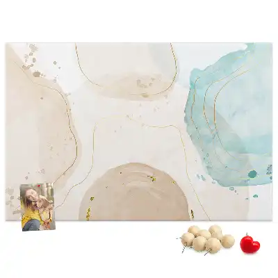 Kurk prikbord Aquarel vlekken
