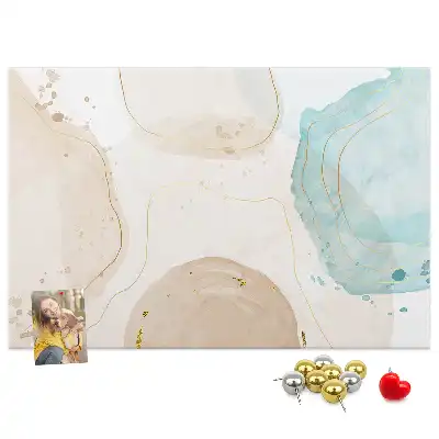 Kurk prikbord Aquarel vlekken