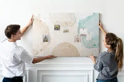 Kurk prikbord Aquarel vlekken