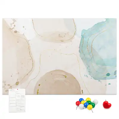 Kurk prikbord Aquarel vlekken