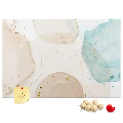 Kurk prikbord Aquarel vlekken