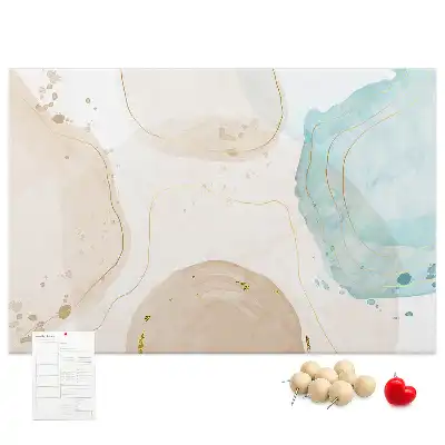 Kurk prikbord Aquarel vlekken