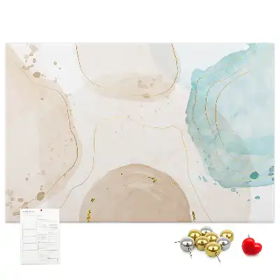 Kurk prikbord Aquarel vlekken