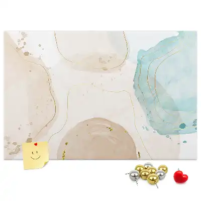 Kurk prikbord Aquarel vlekken