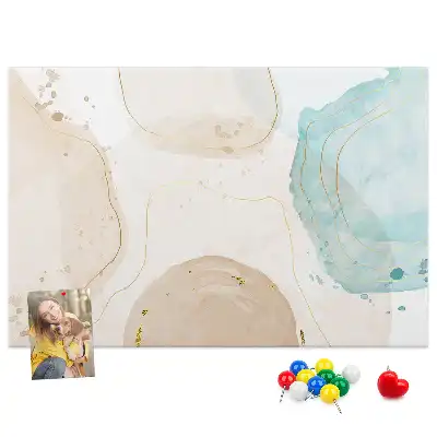 Kurk prikbord Aquarel vlekken