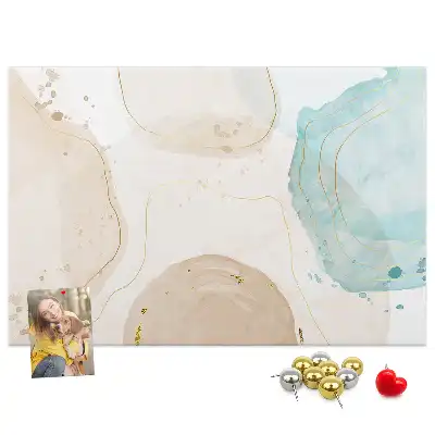 Kurk prikbord Aquarel vlekken
