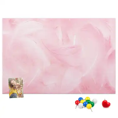 Memobord van kurk Veren abstractie