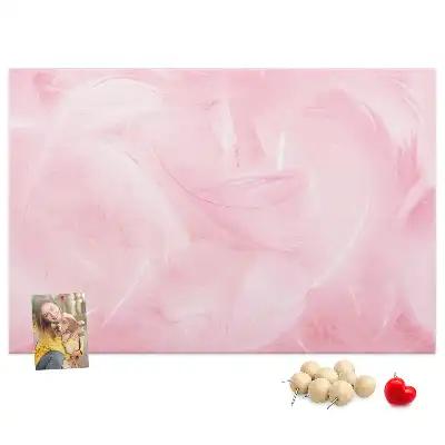 Memobord van kurk Veren abstractie