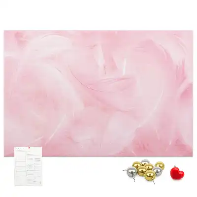Memobord van kurk Veren abstractie
