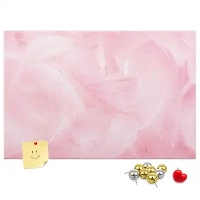 Memobord van kurk Veren abstractie
