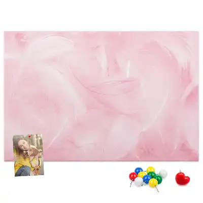 Memobord van kurk Veren abstractie
