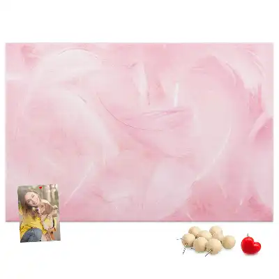Memobord van kurk Veren abstractie