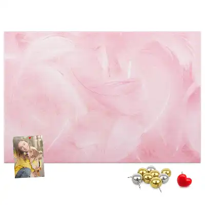 Memobord van kurk Veren abstractie