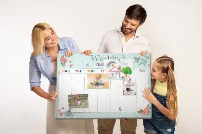 Kurk prikbord Wekelijkse taakverdeling huis