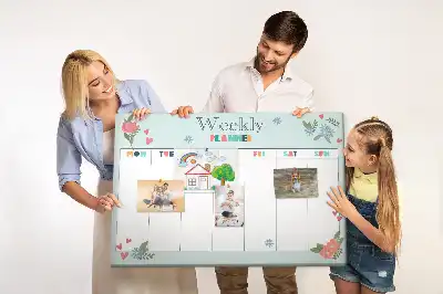 Kurk prikbord Wekelijkse taakverdeling huis