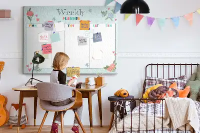 Kurk prikbord Wekelijkse taakverdeling huis