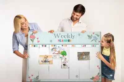Kurk prikbord Wekelijkse taakverdeling huis