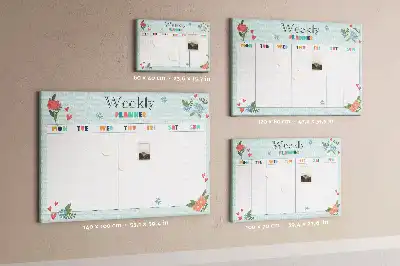 Kurk prikbord Wekelijkse taakverdeling huis