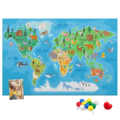 Kurk prikbord Cartoonkaart