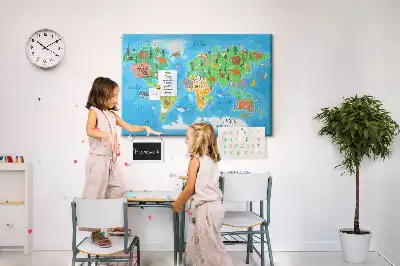 Kurk prikbord Cartoonkaart