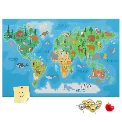 Kurk prikbord Cartoonkaart