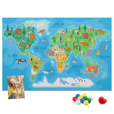 Kurk prikbord Cartoonkaart