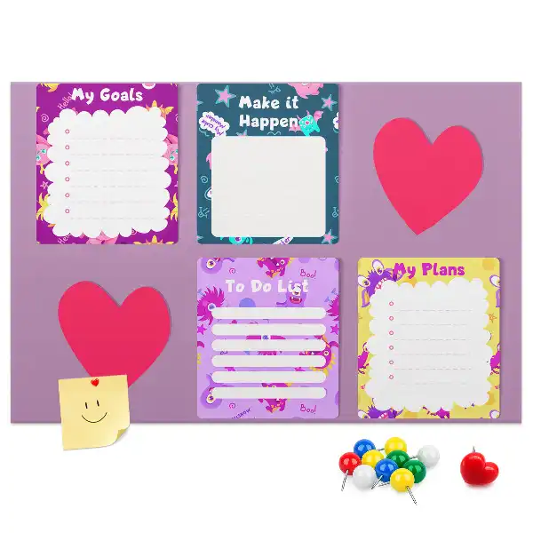 Memobord van kurk Monsternotities