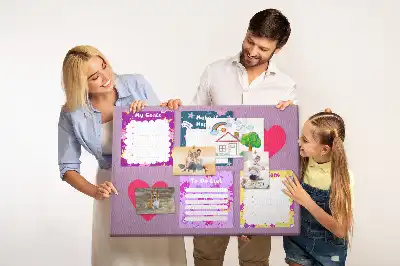 Memobord van kurk Monsternotities