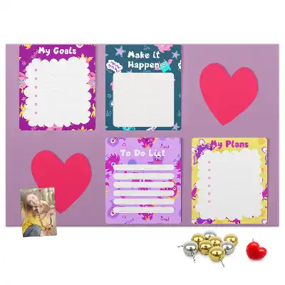 Memobord van kurk Monsternotities