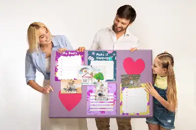 Memobord van kurk Monsternotities