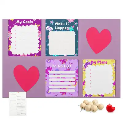 Memobord van kurk Monsternotities